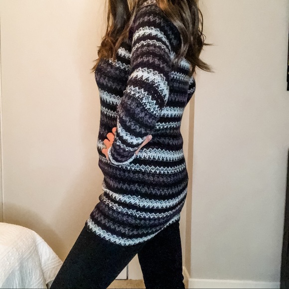 Free People Intarsia Chenille Tunic Sweater Medium - Picture 7 of 14